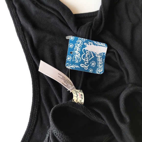 NEW Free People Black Bodysuit Large Open Back - Picture 2 of 7